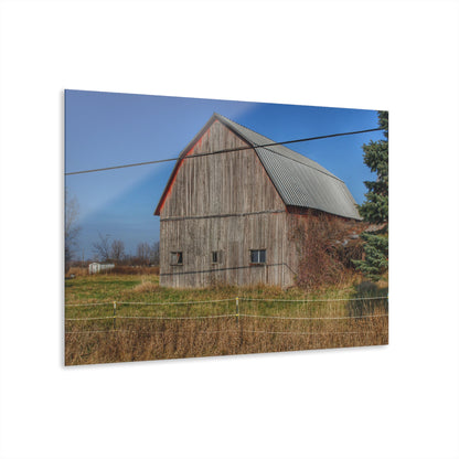 U R There Photography Dodge Road Grey I Rustic Farmhouse Acrylic Wall Print