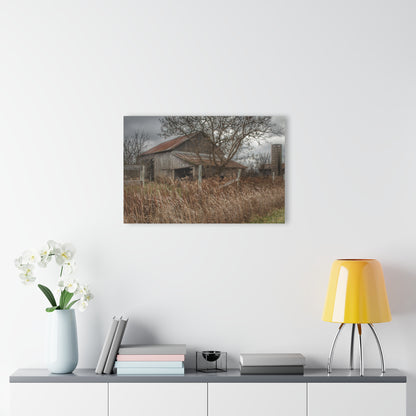 U R There Photography Grey Saltbox Rustic Farmhouse Acrylic Wall Print
