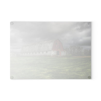 U R There Photography Peters Red Appaloosa I Rustic Farmhouse Tempered-Glass Cutting Board 8"x 11