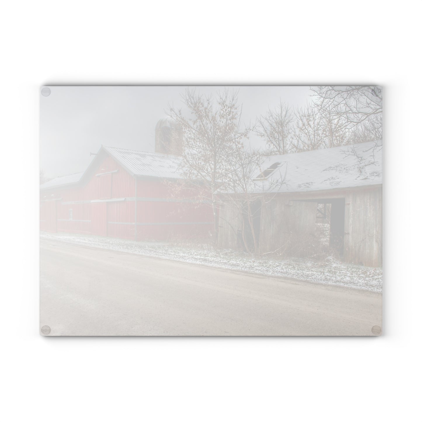 U R There Photography Bordman Roadside Buddies I Rustic Farmhouse Tempered-Glass Cutting Board