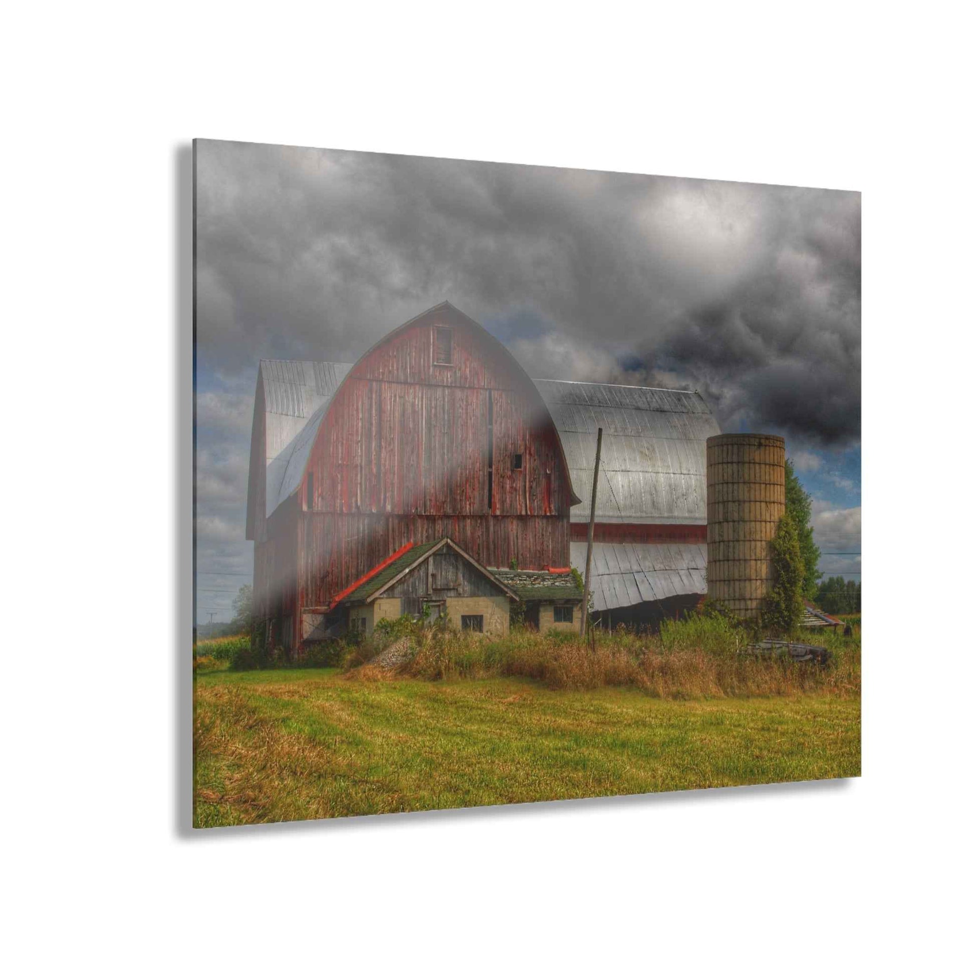 U R There Photography Valentine Road Red I Rustic Farmhouse Acrylic Wall Print