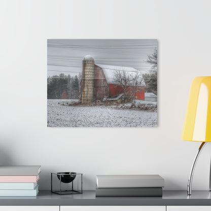 U R There Photography Arbela Road Red Rustic Farmhouse Acrylic Wall Print