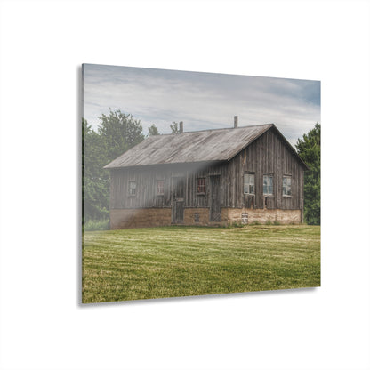 U R There Photography West Tuscola Road Grey Shack Rustic Farmhouse Acrylic Wall Print