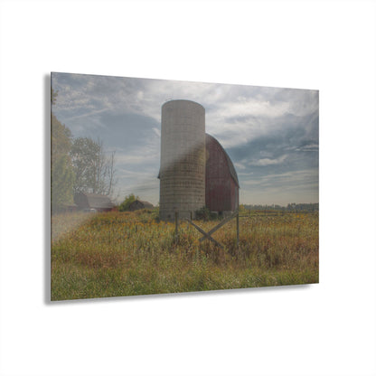 U R There Photography Mushroom Road Red II Rustic Farmhouse Acrylic Wall Print