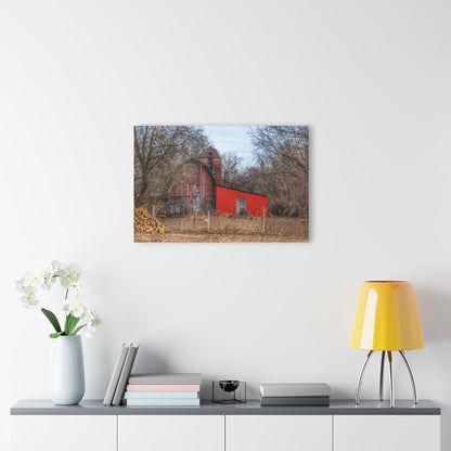 U R There Photography Bray Road Hidden Barnyard Red I Rustic Farmhouse Acrylic Wall Print