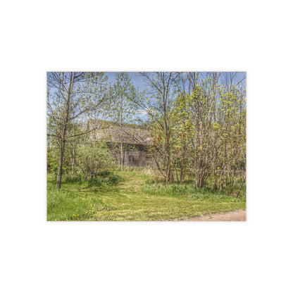 U R There Photography Bishop Road Grey I Rustic Farmhouse Decorative Ceramic Tile