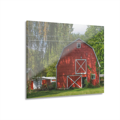 U R There Photography Henderson Red Rustic Farmhouse Acrylic Wall Print