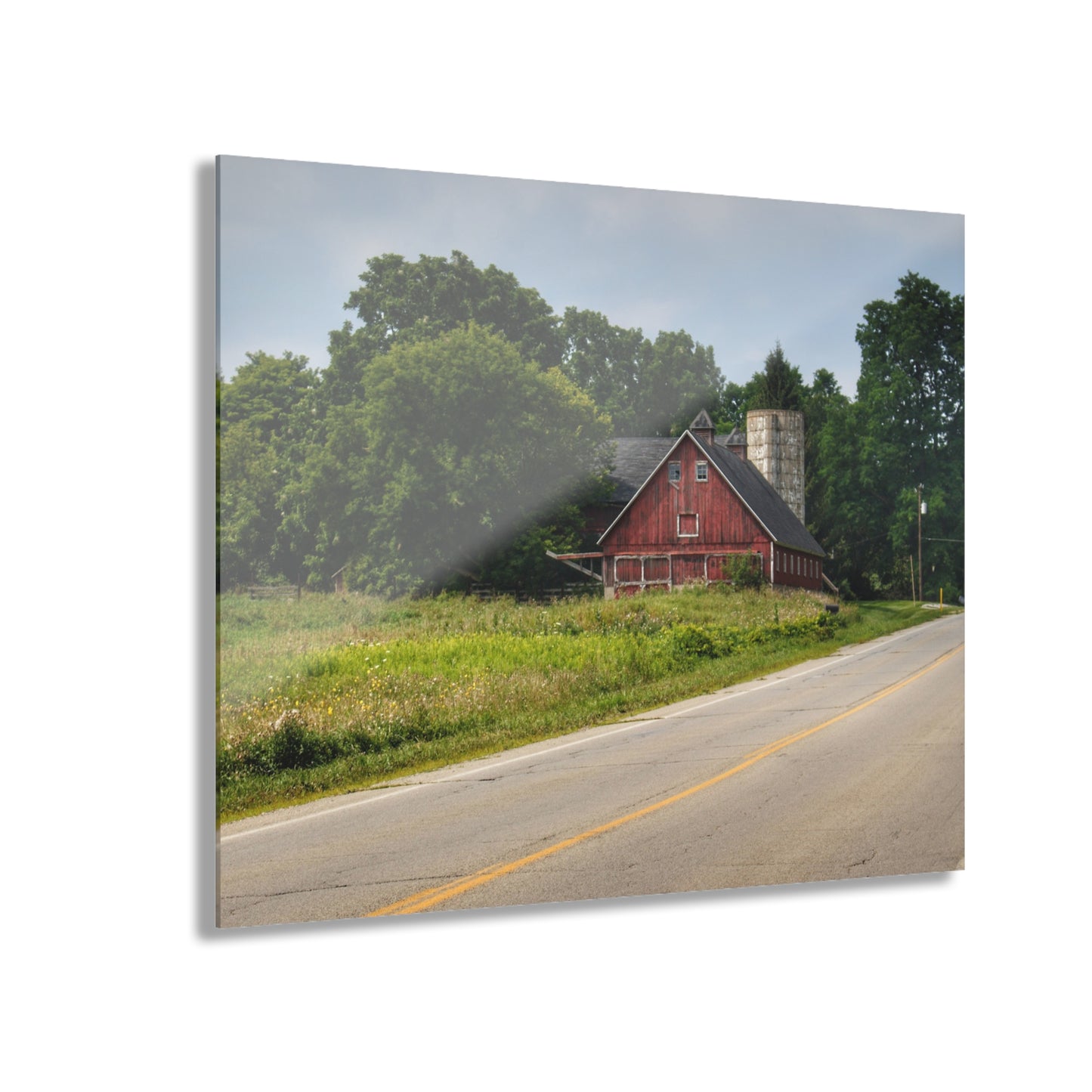 U R There Photography Metamora Red II Rustic Farmhouse Acrylic Wall Print