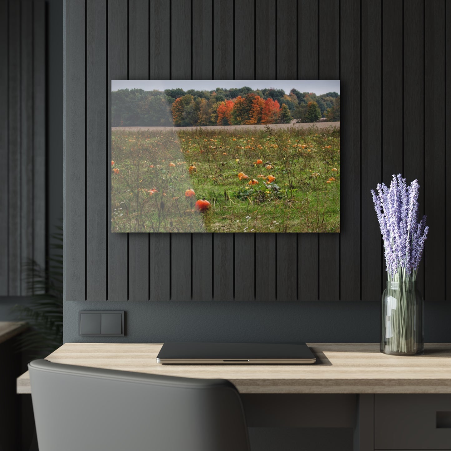 U R There Photography Once Upon a Time in a Pumpkin Patch Rustic Farmhouse Acrylic Wall Print