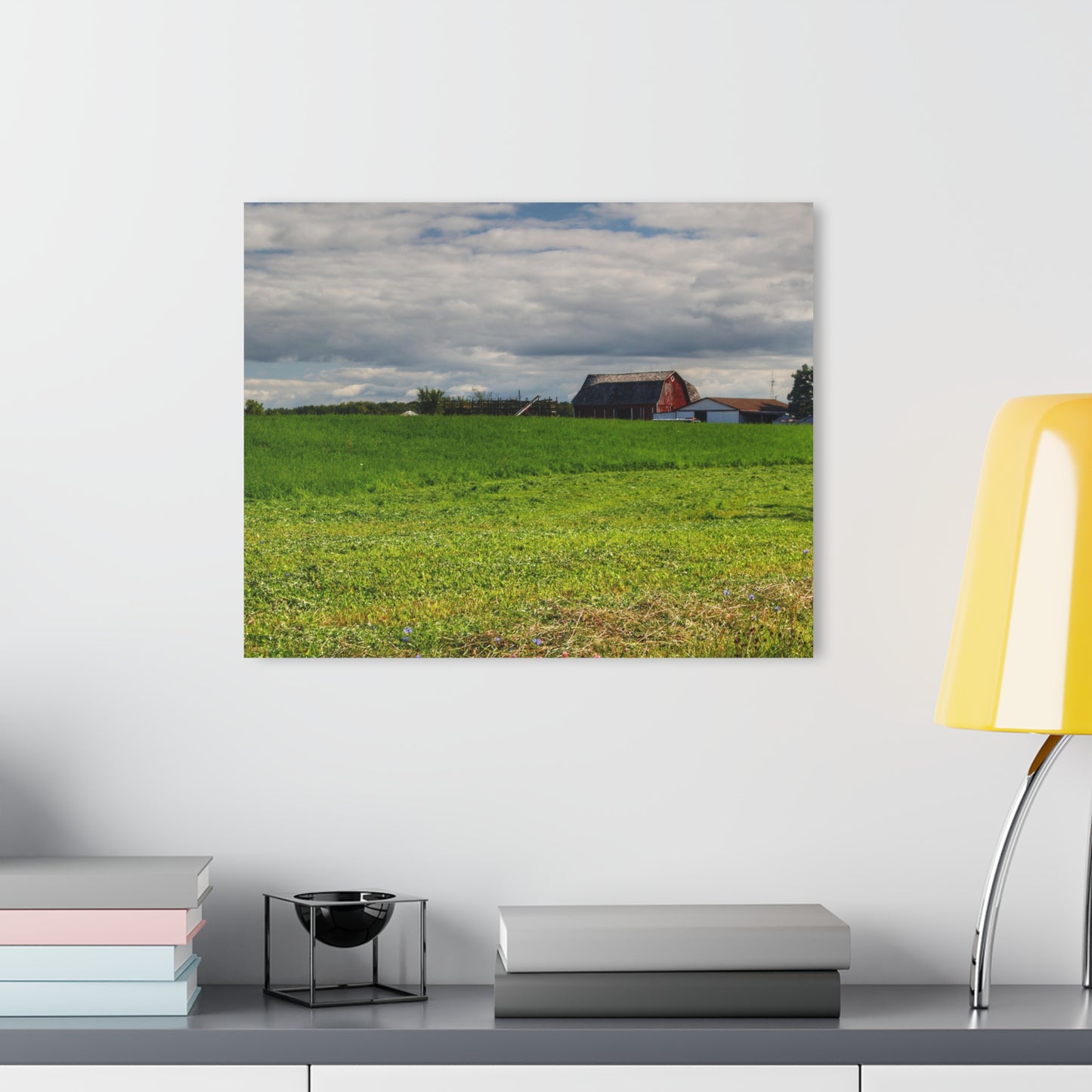U R There Photography Across the Field in Kingston Rustic Farmhouse Acrylic Wall Print