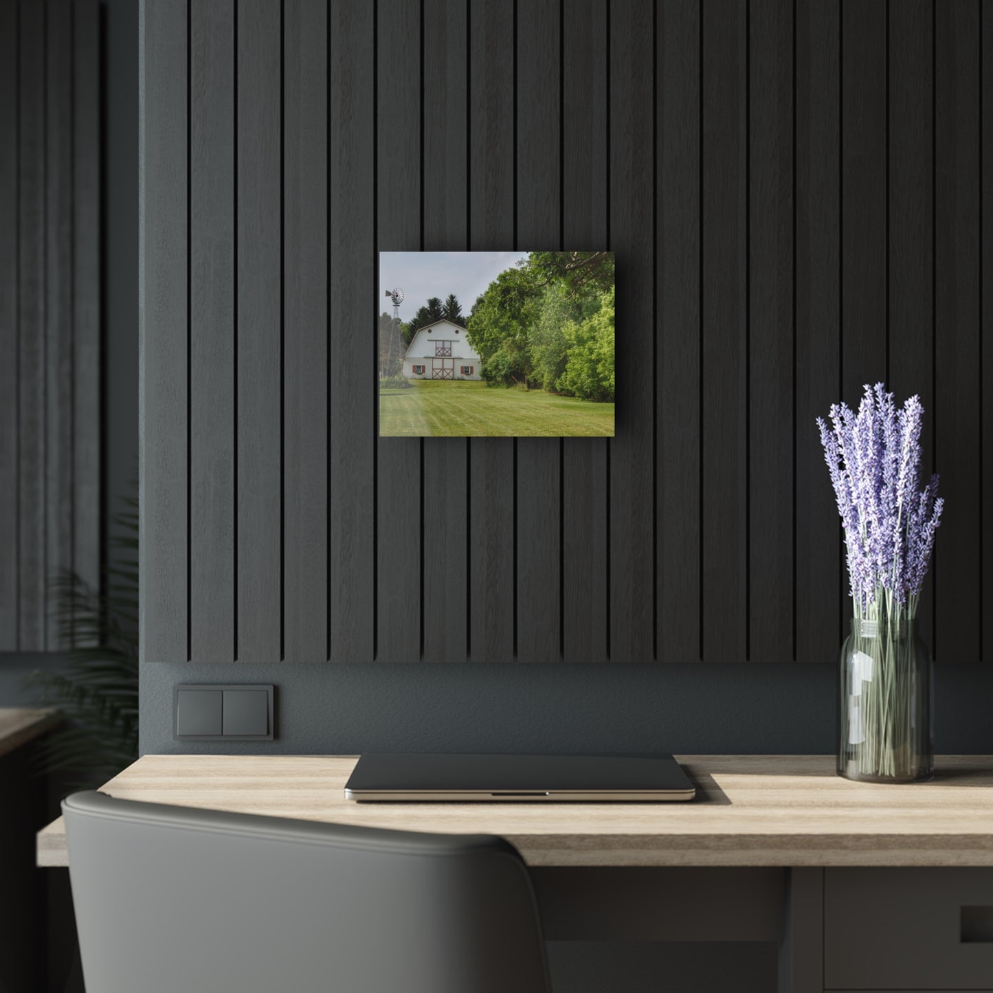 U R There Photography Hunters Creek White Rustic Farmhouse Acrylic Wall Print