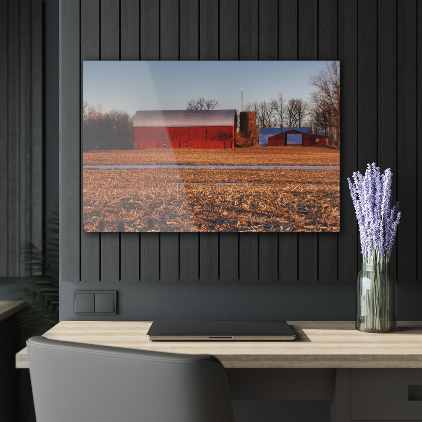 U R There Photography Early Spring on Catlin Road Rustic Farmhouse Acrylic Wall Print