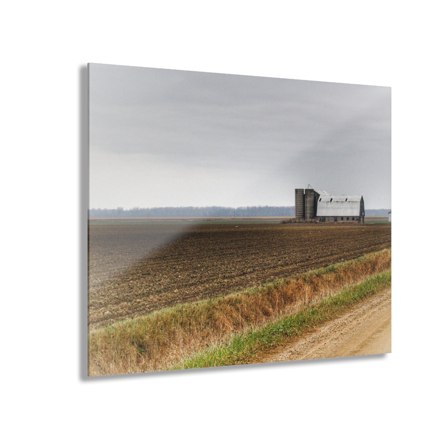 U R There Photography North Gates Road Old Grey I Rustic Farmhouse Acrylic Wall Print