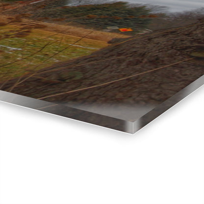 U R There Photography Johnsonmill Road Hidden Red Rustic Farmhouse Acrylic Wall Print