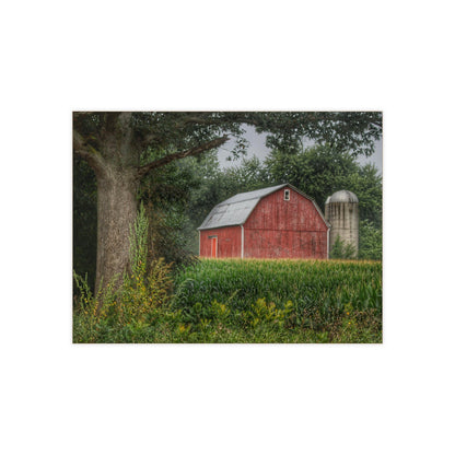 U R There Photography Mayville Lapeer Road Red Rustic Farmhouse Decorative Ceramic Tile