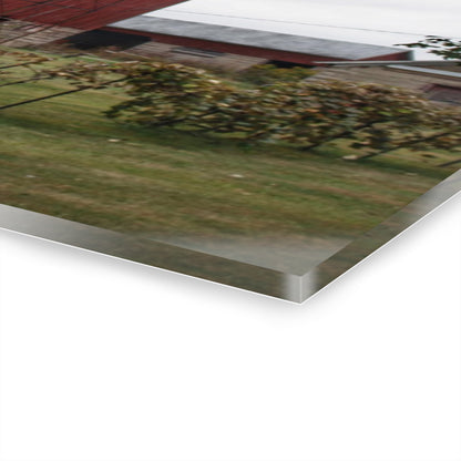 U R There Photography Weaver Road Red I Rustic Farmhouse Acrylic Wall Print