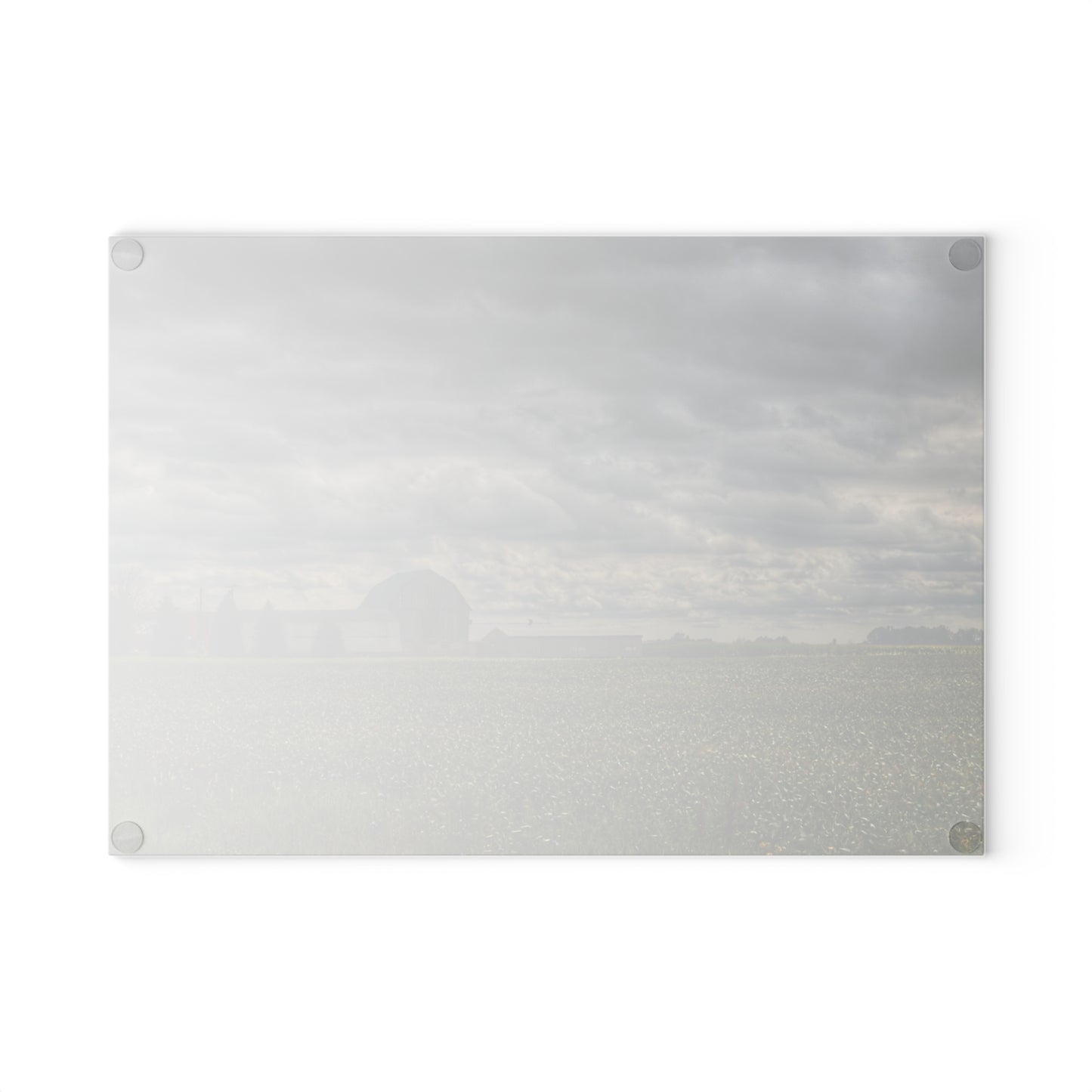 U R There Photography Early Fall on the Farm Rustic Farmhouse Tempered-Glass Cutting Board