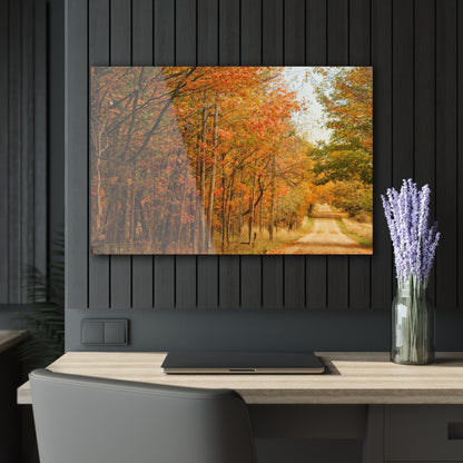 U R There Photography Fall on Murphy Lake II Rustic Farmhouse Acrylic Wall Print