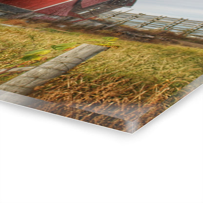 U R There Photography Hurds Corner Red I Rustic Farmhouse Acrylic Wall Print