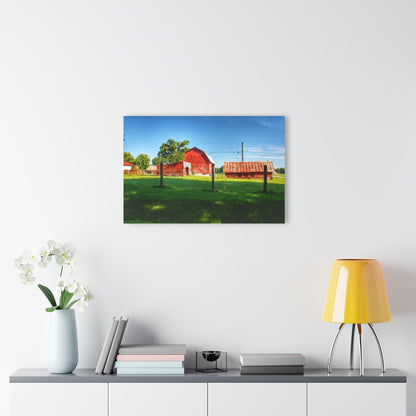 U R There Photography Frances Road Reds II Rustic Farmhouse Acrylic Wall Print