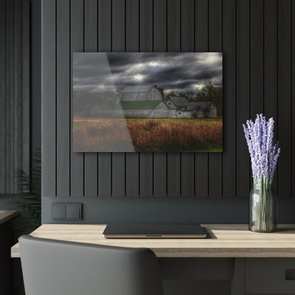 U R There Photography Farnsworth Road White Rustic Farmhouse Acrylic Wall Print