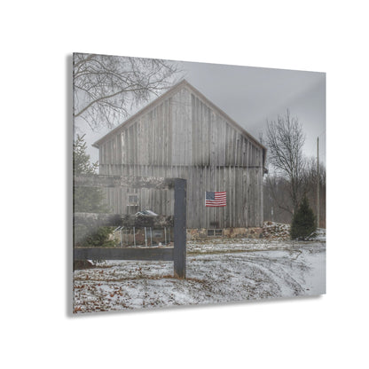 U R There Photography Sutton Road Patriot Grey I Rustic Farmhouse Acrylic Wall Print
