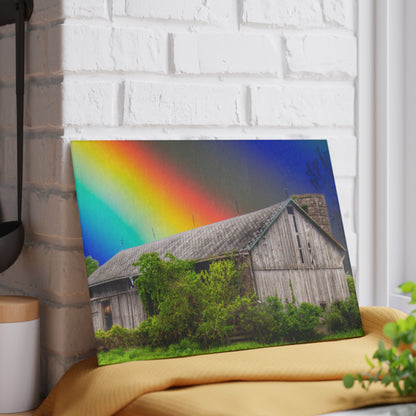 U R There Photography Wilder Road Wonderment Rustic Farmhouse Tempered-Glass Cutting Board