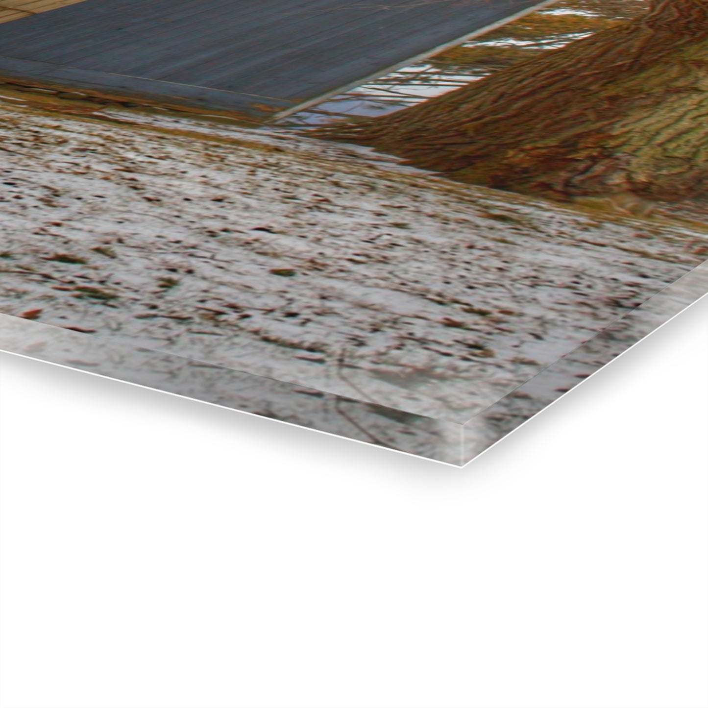 U R There Photography Hollow Corners Grey and Silo Rustic Farmhouse Acrylic Wall Print