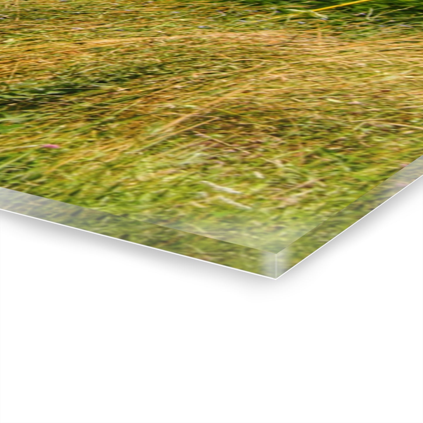 U R There Photography Lake Road Little Crooked Grey Rustic Farmhouse Acrylic Wall Print