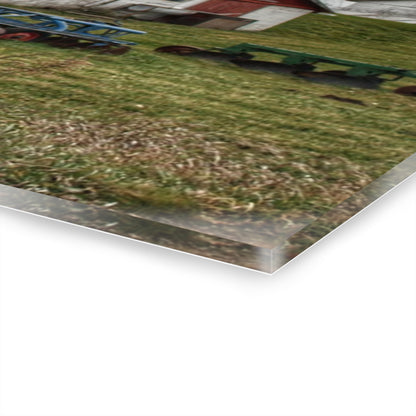 U R There Photography Fostoria Red I Rustic Farmhouse Acrylic Wall Print