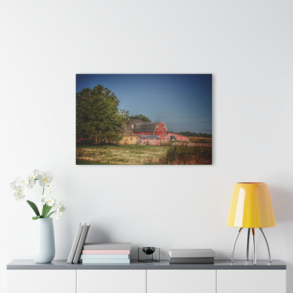 U R There Photography Rochester Road Red I Rustic Farmhouse Acrylic Wall Print