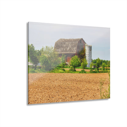 U R There Photography Colwood Road Old Red Rustic Farmhouse Acrylic Wall Print