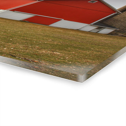 U R There Photography Brocker Road Red I Rustic Farmhouse Acrylic Wall Print