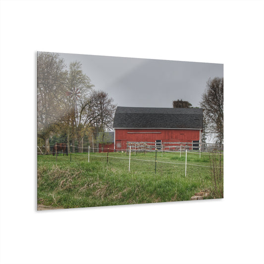 U R There Photography West Lake Road Farm and Filly II Rustic Farmhouse Acrylic Wall Print