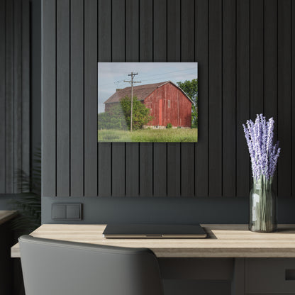 U R There Photography Armstrong Road Red I Rustic Farmhouse Acrylic Wall Print
