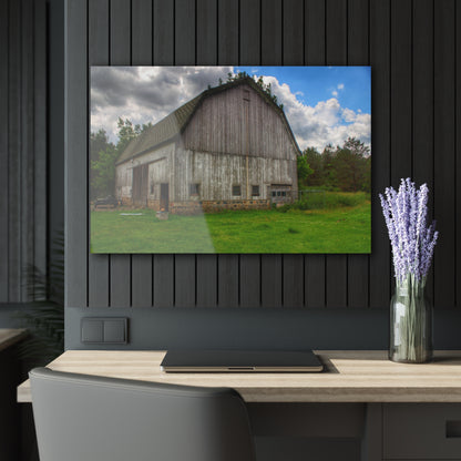 U R There Photography Fieldstone Grey Rustic Farmhouse Acrylic Wall Print