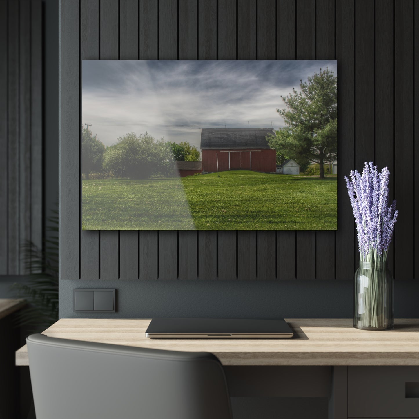 U R There Photography Kings Mill Red I Rustic Farmhouse Acrylic Wall Print