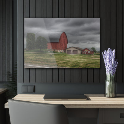 U R There Photography M-24 Country Bench Barn Rustic Farmhouse Acrylic Wall Print
