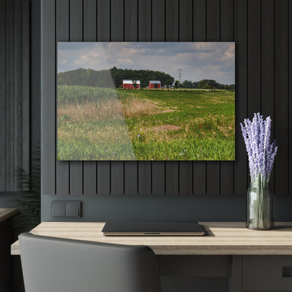 Rustic Farmhouse Wall Print Featuring Across the Field in Elba II