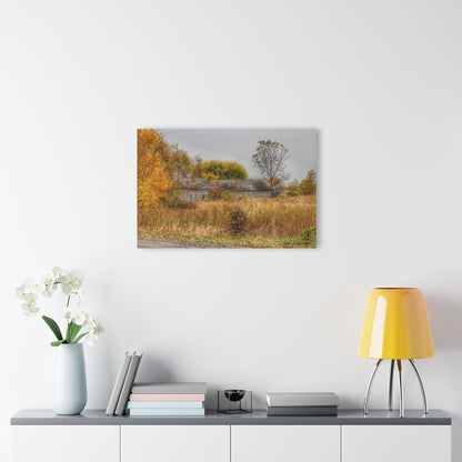U R There Photography Hill Road Roadside Greys Rustic Farmhouse Acrylic Wall Print