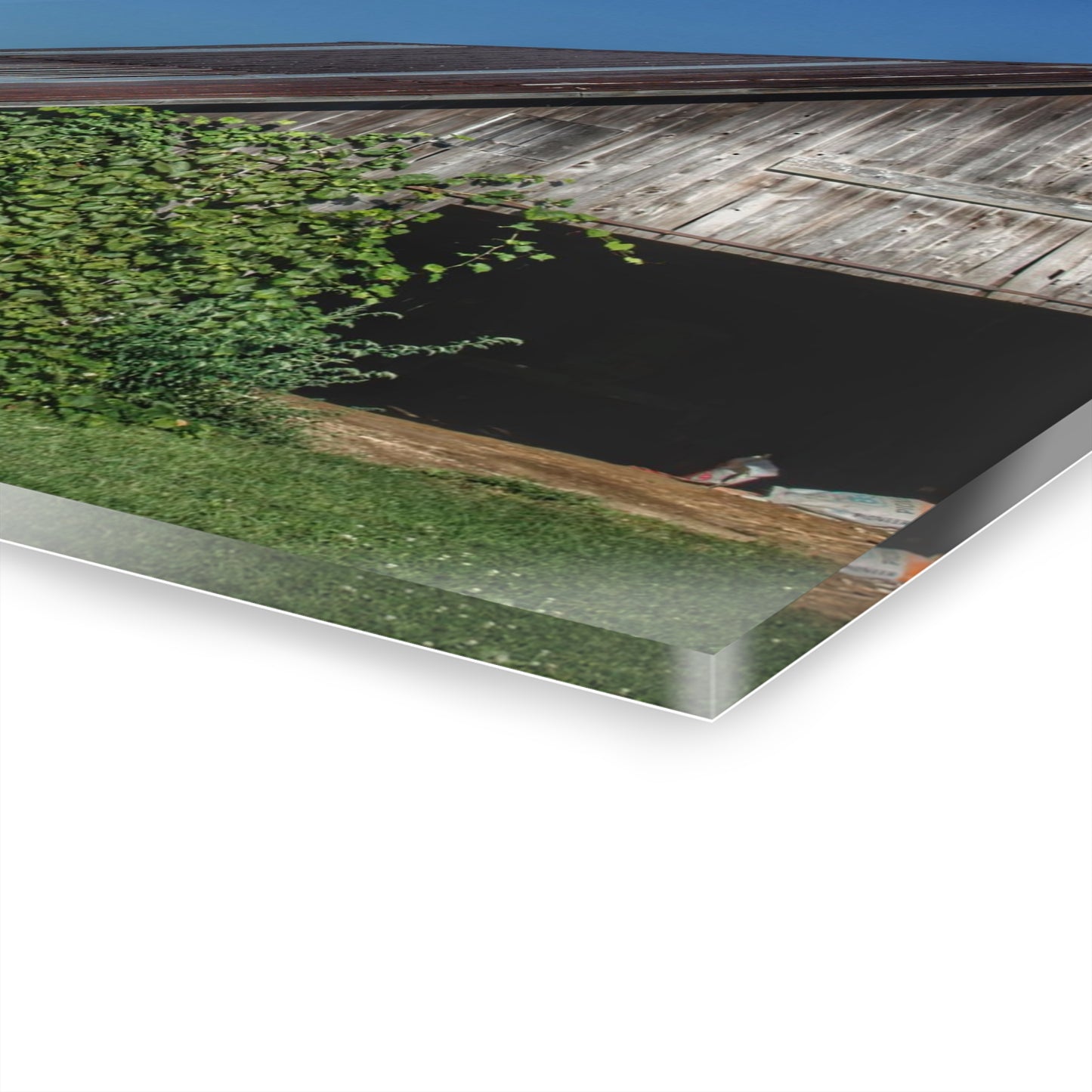 U R There Photography Grey Shack of Millington Rustic Farmhouse Acrylic Wall Print