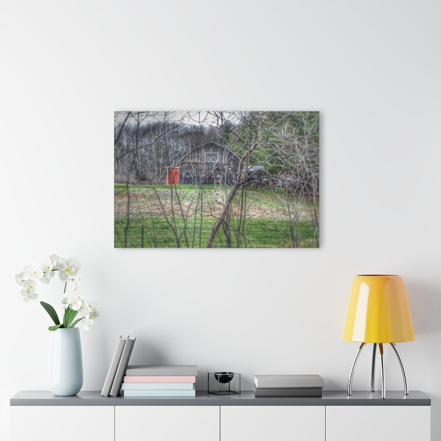 U R There Photography Hidden Capac Grey Rustic Farmhouse Acrylic Wall Print