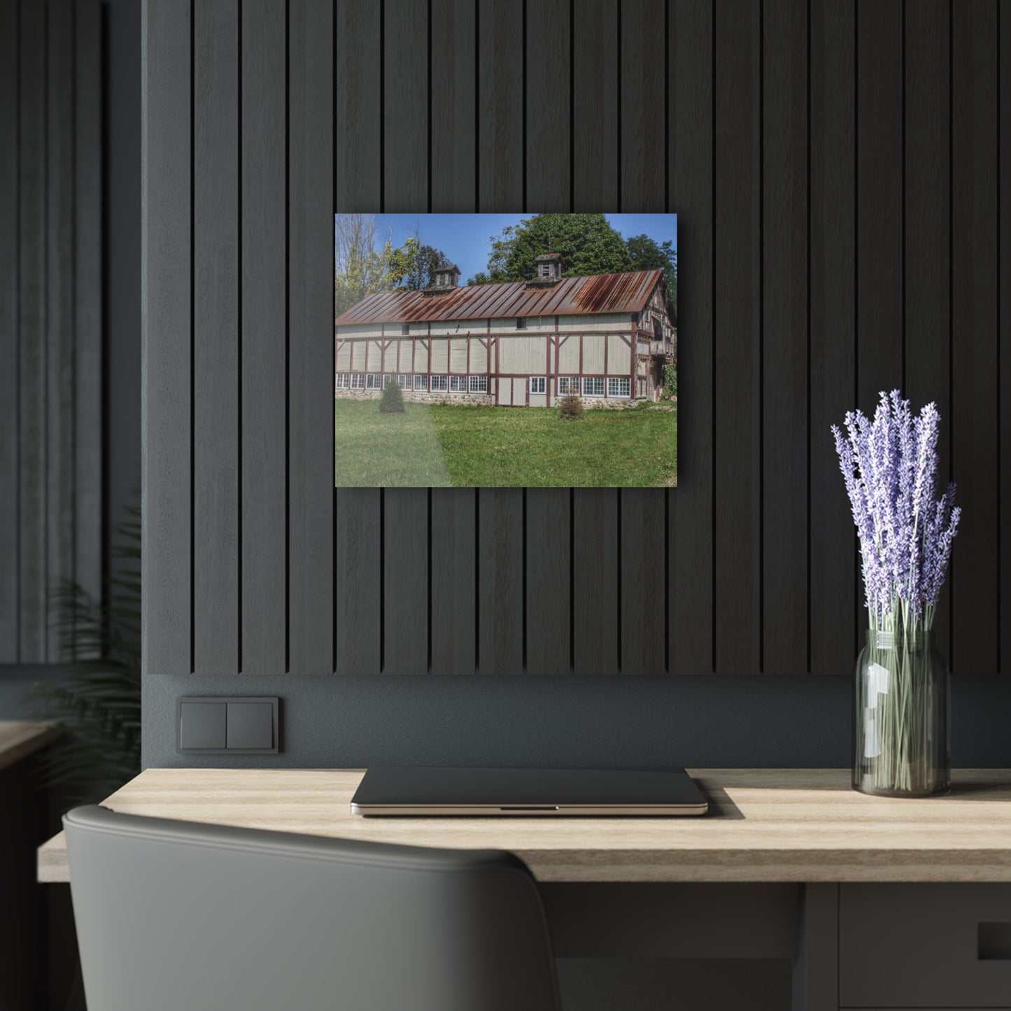 U R There Photography Bordman Road Rusted Rustic Farmhouse Acrylic Wall Print