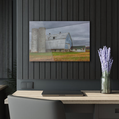 U R There Photography Daley Road Grey I Rustic Farmhouse Acrylic Wall Print