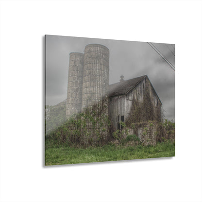 U R There Photography Metamora M-24 Grey I Rustic Farmhouse Acrylic Wall Print