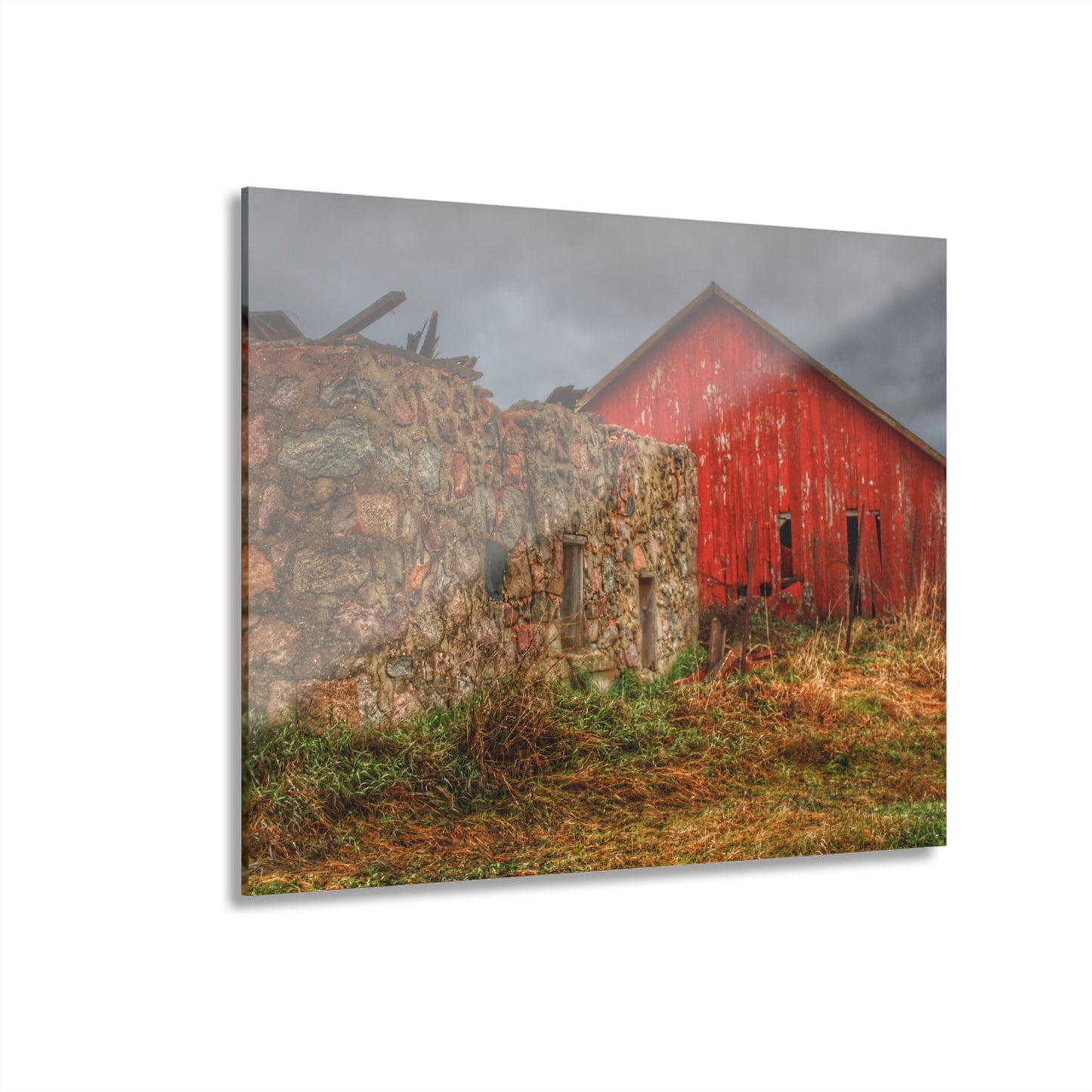 U R There Photography Stanley Road Ruins Rustic Farmhouse Acrylic Wall Print