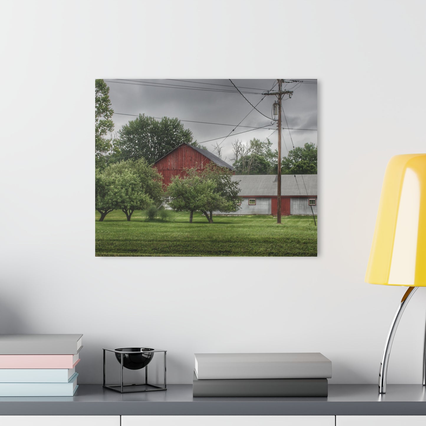 U R There Photography Hidden Red of M24 Rustic Farmhouse Acrylic Wall Print