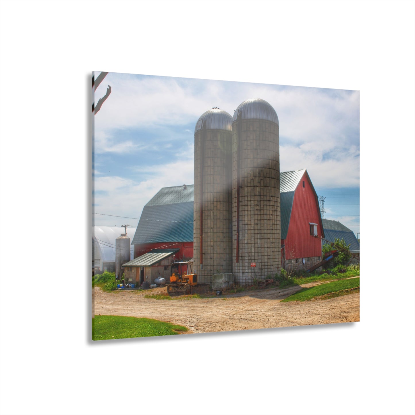 U R There Photography South Washburn Red Rustic Farmhouse Acrylic Wall Print