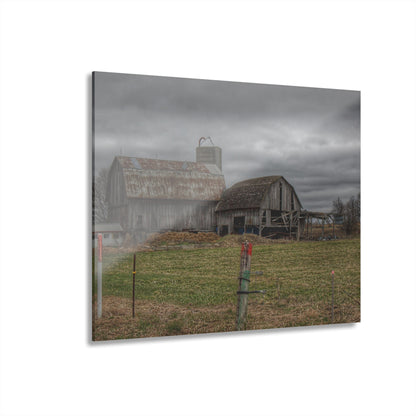 U R There Photography Dodge Road Grey II Rustic Farmhouse Acrylic Wall Print
