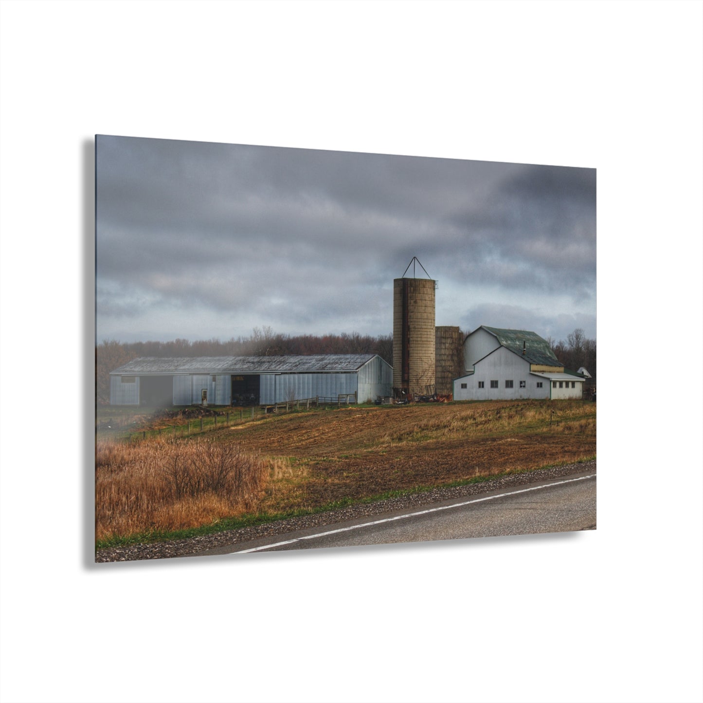 U R There Photography M-24 Whites Rustic Farmhouse Acrylic Wall Print